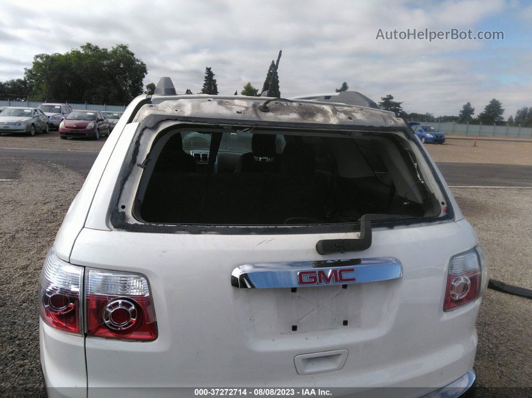 2012 Gmc Acadia Sl White vin: 1GKKRNED7CJ204594