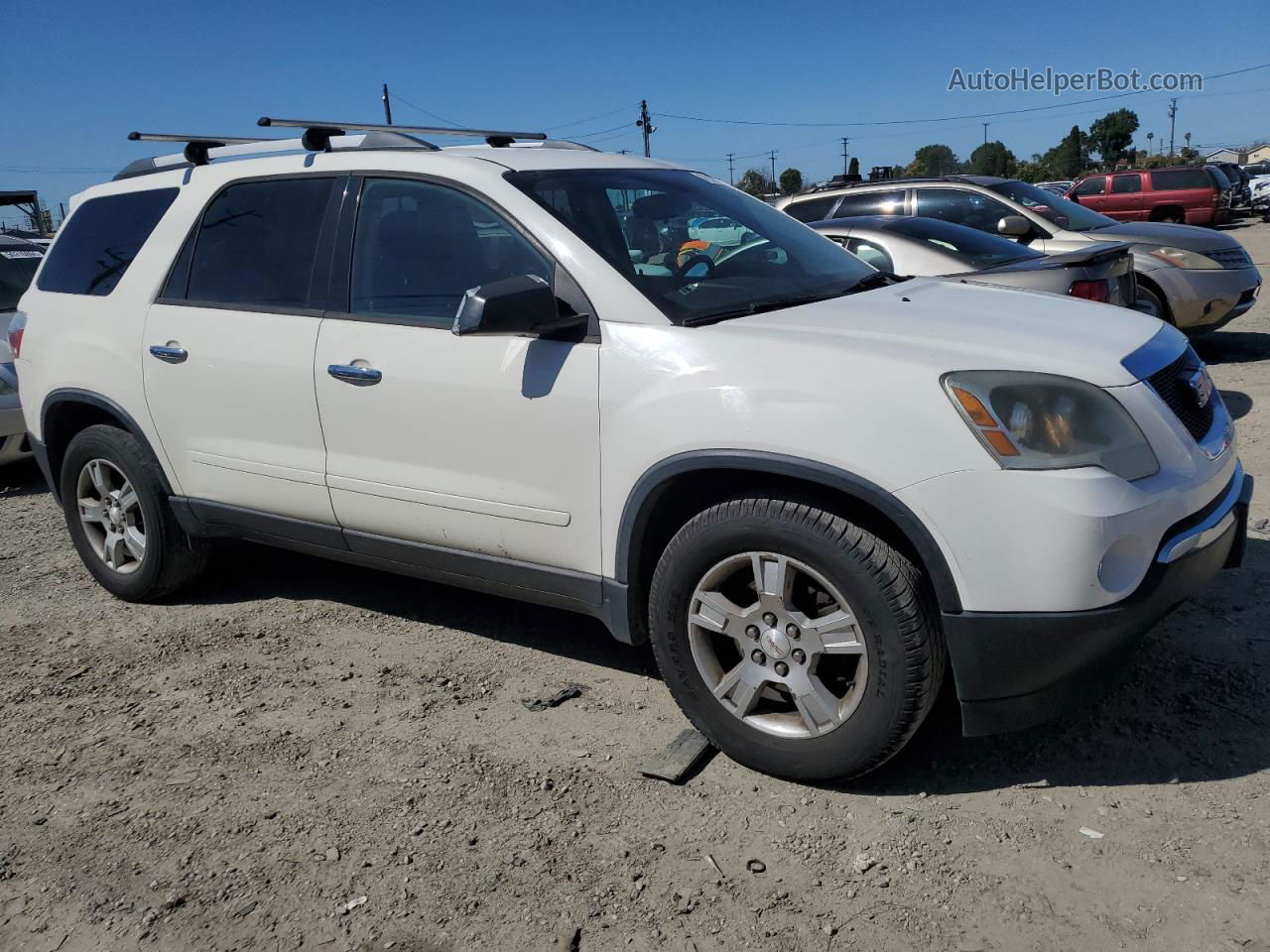 2012 Gmc Acadia Sle White vin: 1GKKRNED7CJ218138