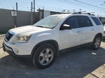 2012 Gmc Acadia Sle White vin: 1GKKRNED7CJ218138