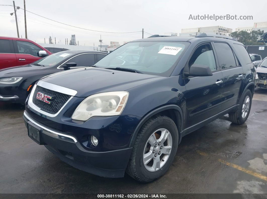 2012 Gmc Acadia Sl Blue vin: 1GKKRNED7CJ290747