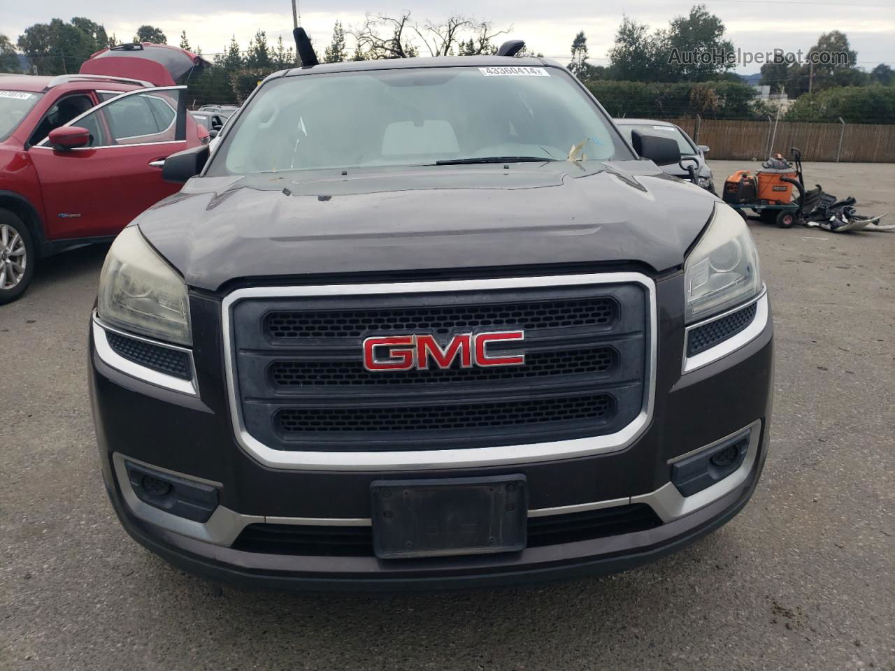 2014 Gmc Acadia Sle Gray vin: 1GKKRNED7EJ110296