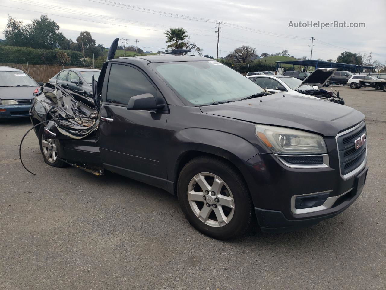 2014 Gmc Acadia Sle Серый vin: 1GKKRNED7EJ110296