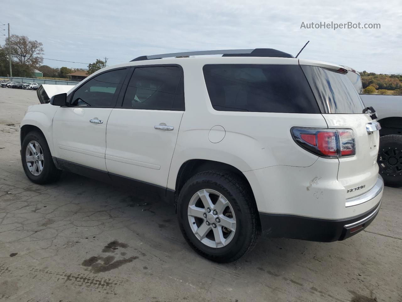 2014 Gmc Acadia Sle White vin: 1GKKRNED7EJ191283