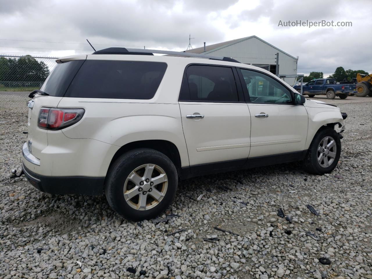 2014 Gmc Acadia Sle White vin: 1GKKRNED7EJ259310