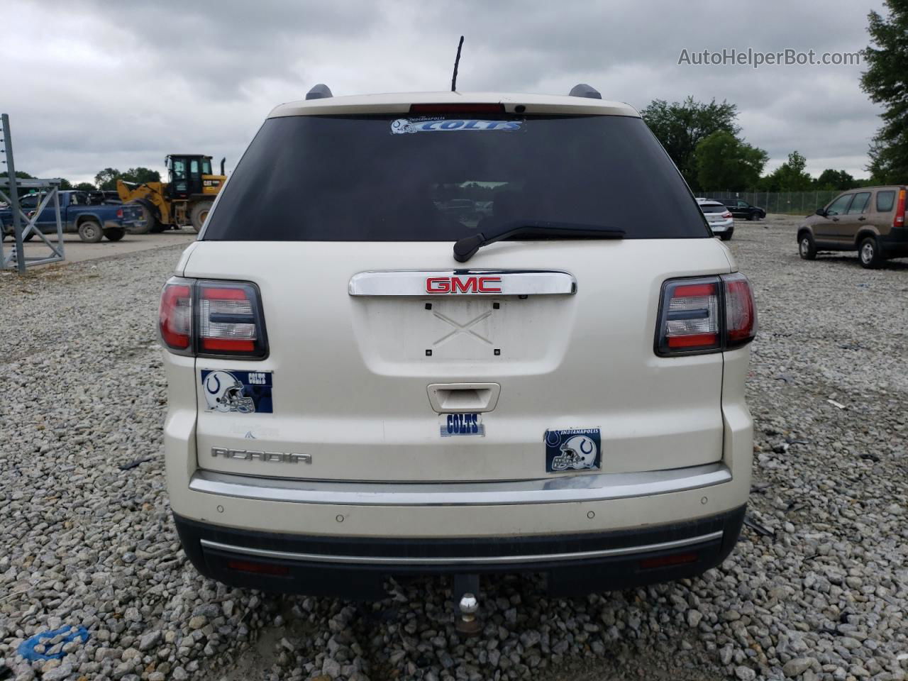 2014 Gmc Acadia Sle White vin: 1GKKRNED7EJ259310