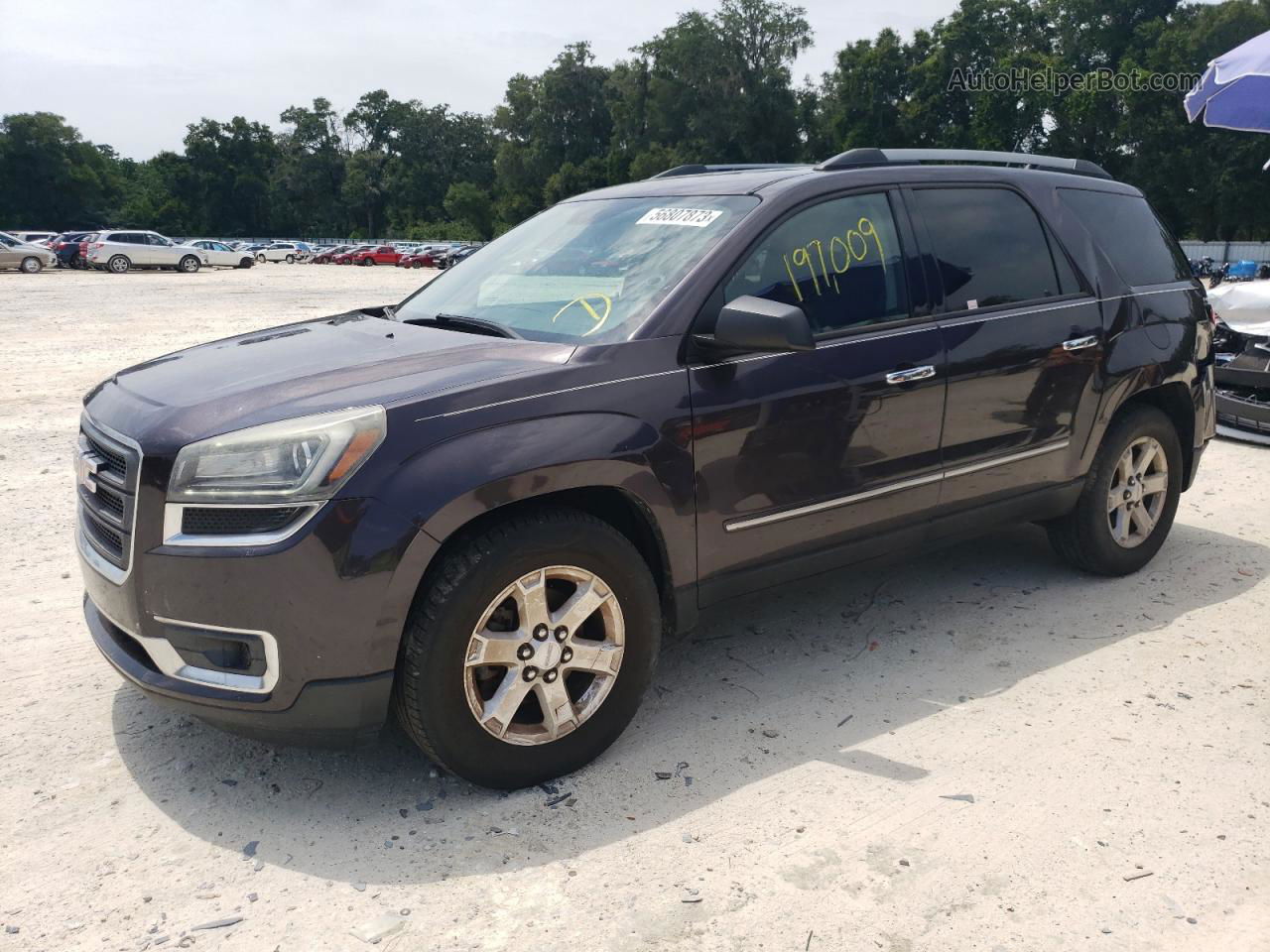 2015 Gmc Acadia Sle Фиолетовый vin: 1GKKRNED7FJ130596