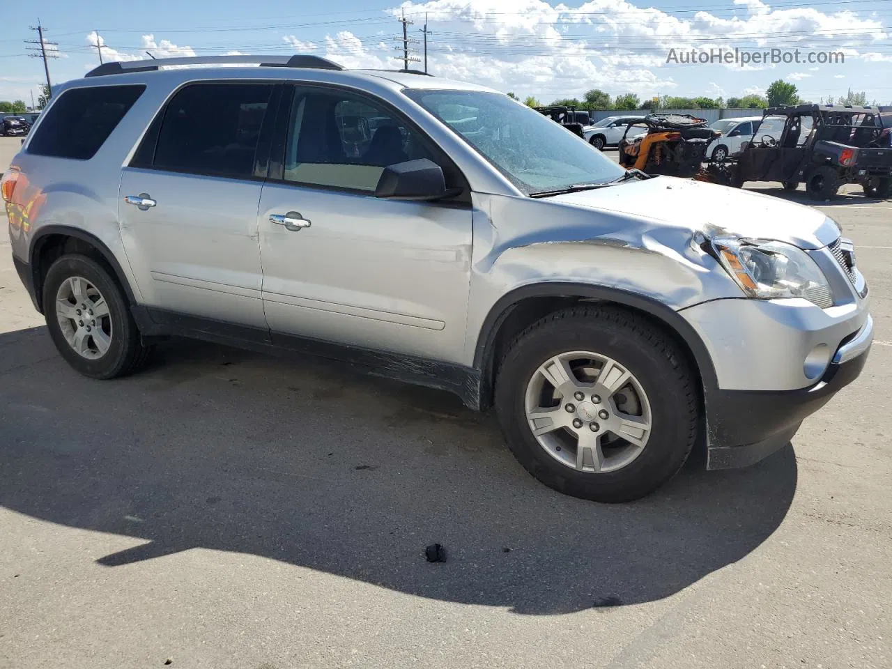 2012 Gmc Acadia Sle Silver vin: 1GKKRNED9CJ413447