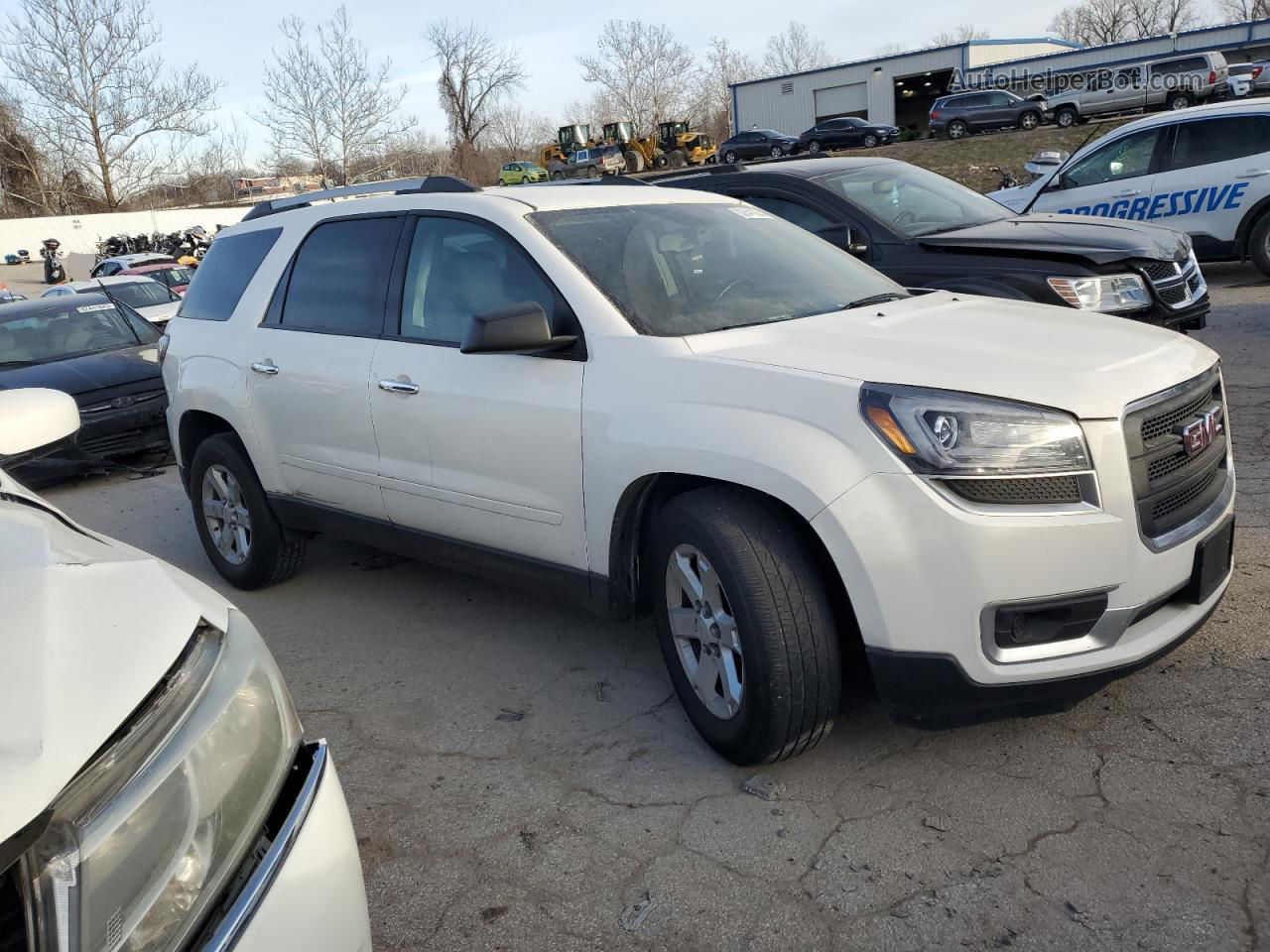 2013 Gmc Acadia Sle White vin: 1GKKRNED9DJ178498