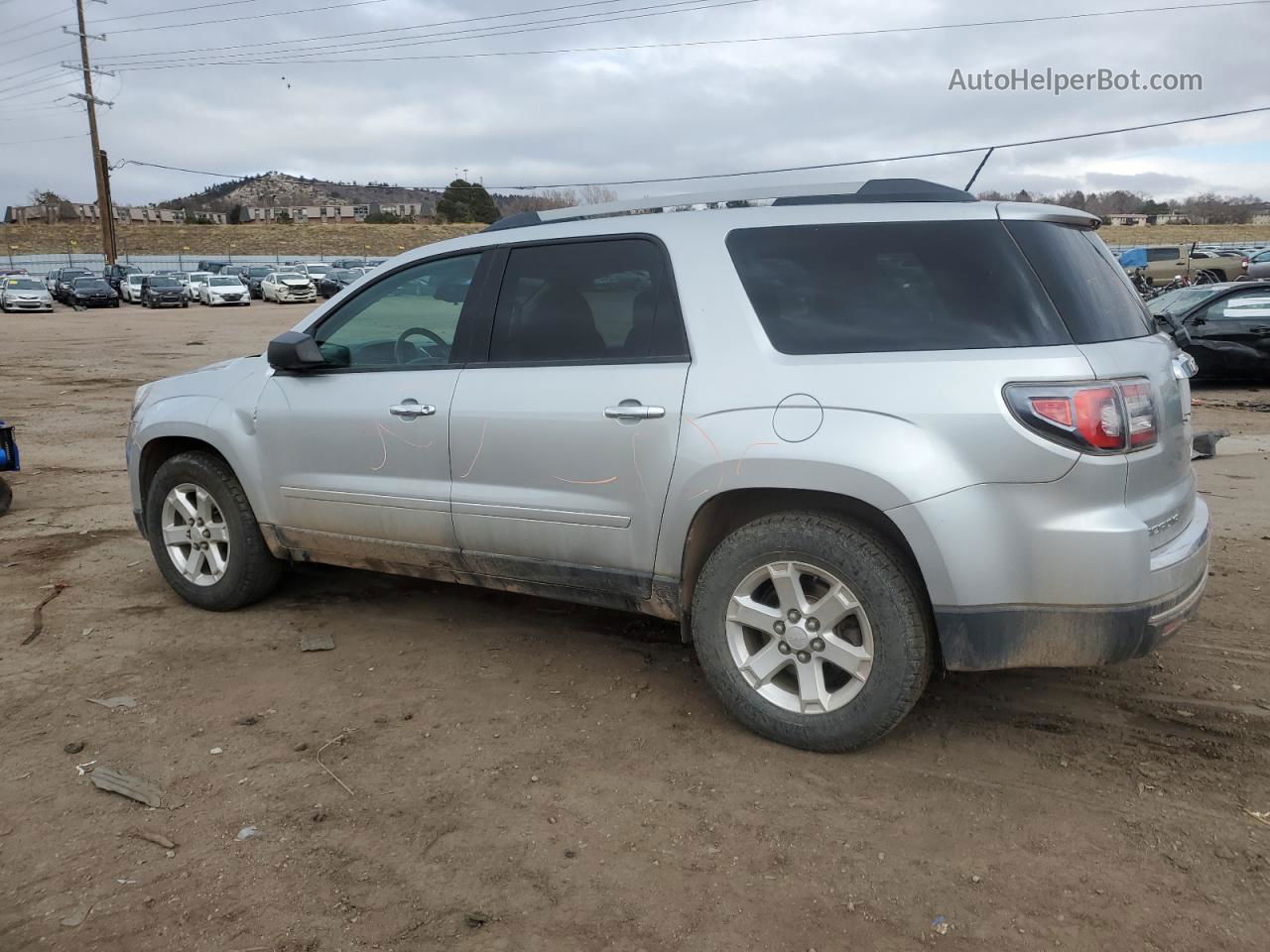 2014 Gmc Acadia Sle Серебряный vin: 1GKKRNED9EJ278408