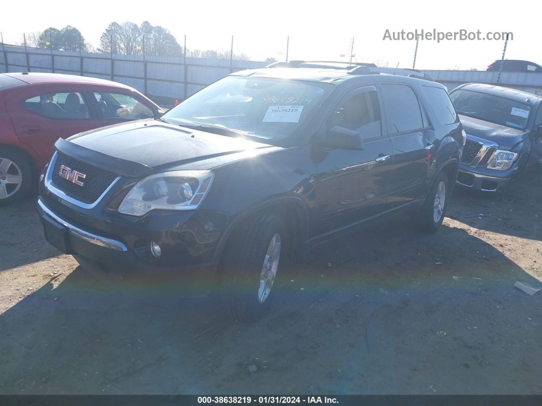 2012 Gmc Acadia Sl Black vin: 1GKKRNEDXCJ370771