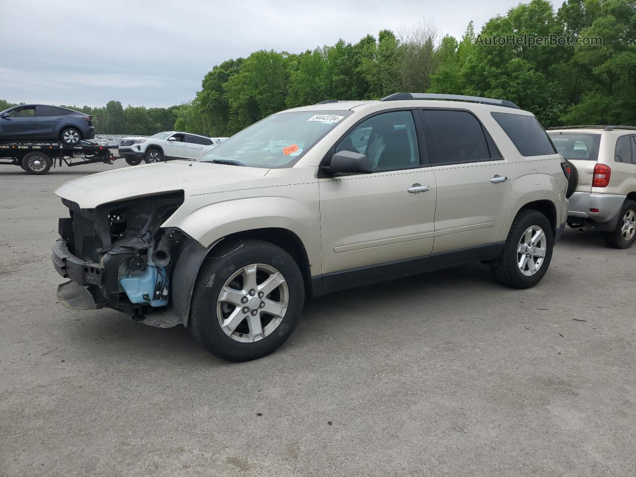 2013 Gmc Acadia Sle Beige vin: 1GKKRNEDXDJ190773