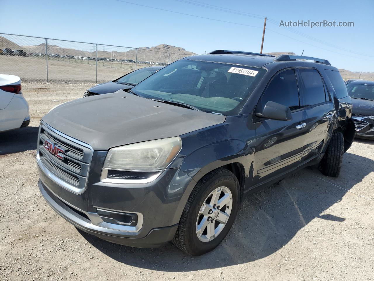 2013 Gmc Acadia Sle Charcoal vin: 1GKKRNEDXDJ258814