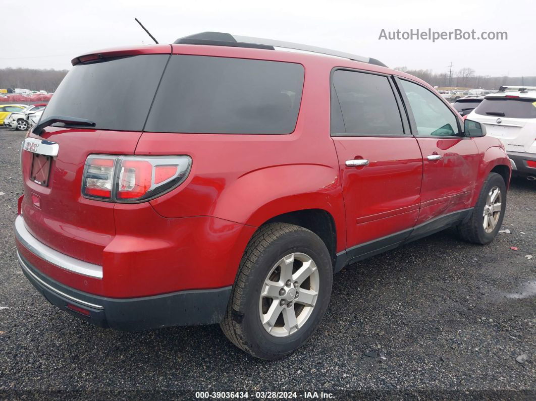 2013 Gmc Acadia Sle-1 Red vin: 1GKKRNEDXDJ269845