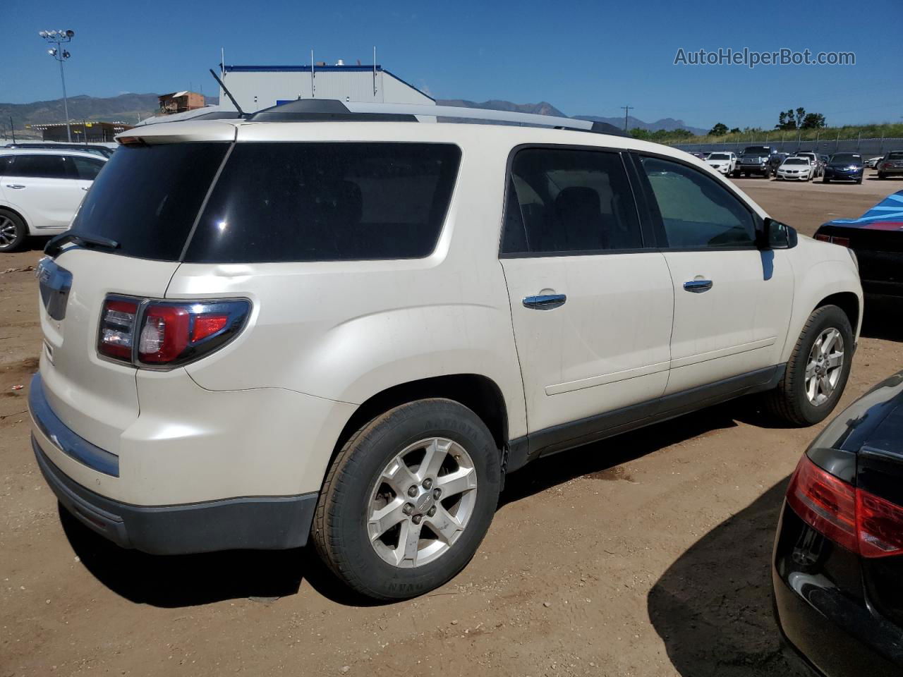 2015 Gmc Acadia Sle White vin: 1GKKRNEDXFJ155086