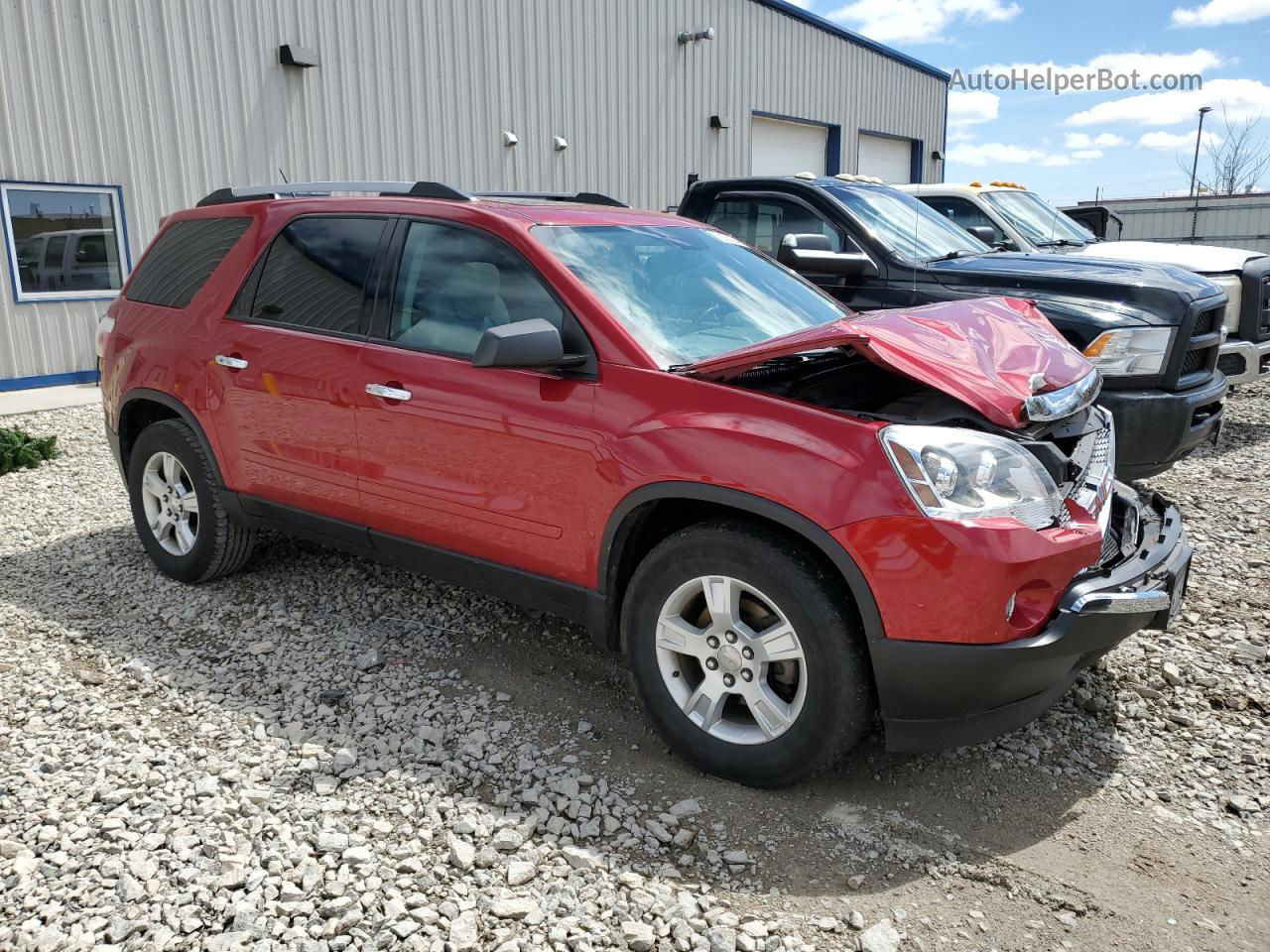 2012 Gmc Acadia Sle Red vin: 1GKKRPED0CJ114084