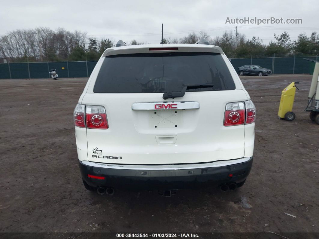 2012 Gmc Acadia Sle White vin: 1GKKRPED0CJ140247