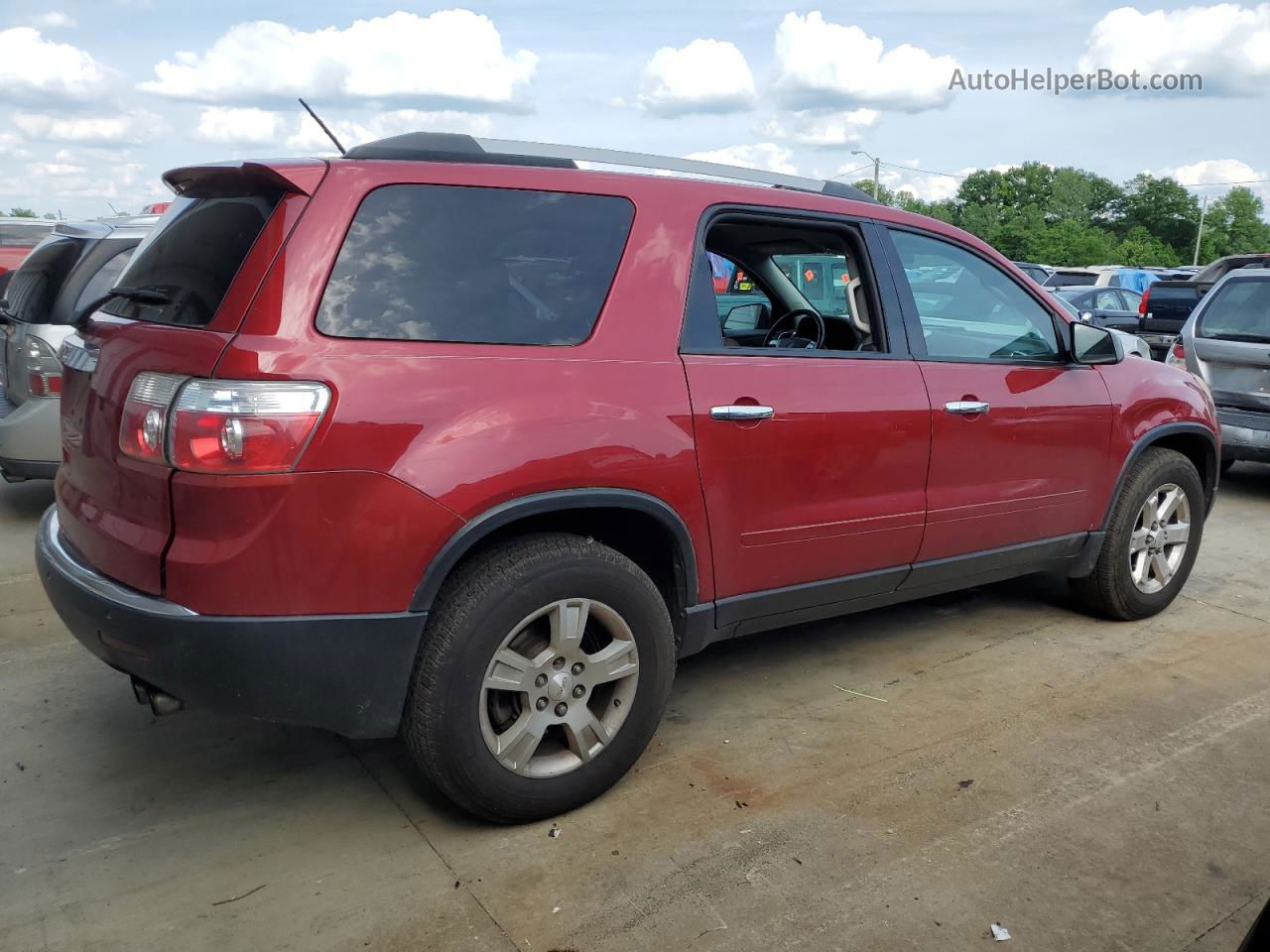 2012 Gmc Acadia Sle Red vin: 1GKKRPED2CJ414256