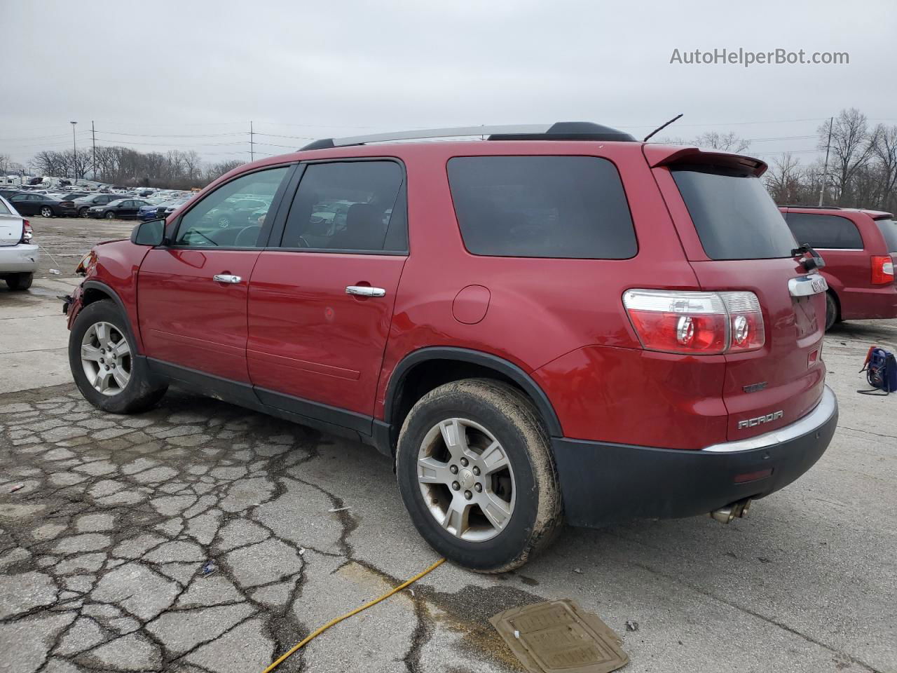 2012 Gmc Acadia Sle Red vin: 1GKKRPED3CJ369571