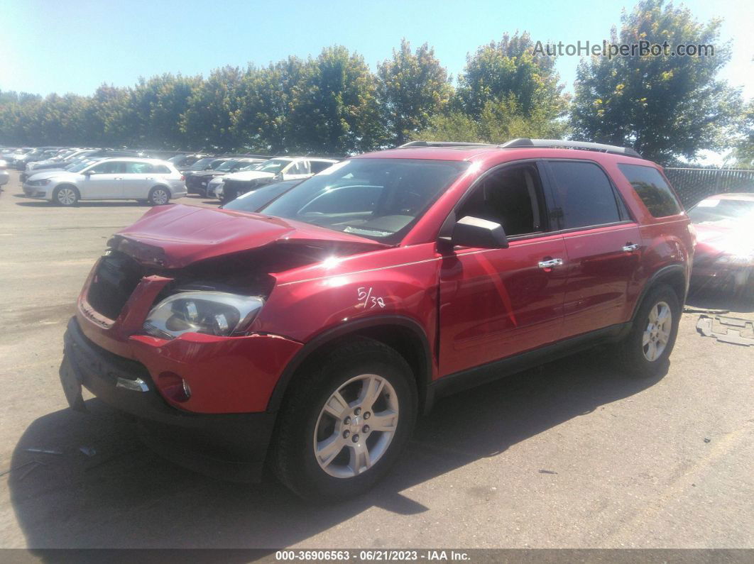 2012 Gmc Acadia Sle Red vin: 1GKKRPED4CJ160839