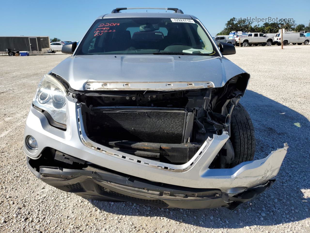 2012 Gmc Acadia Sle Silver vin: 1GKKRPED4CJ362225