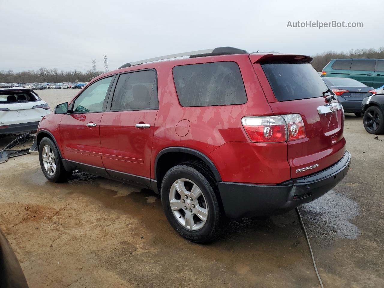 2012 Gmc Acadia Sle Maroon vin: 1GKKRPED5CJ117479