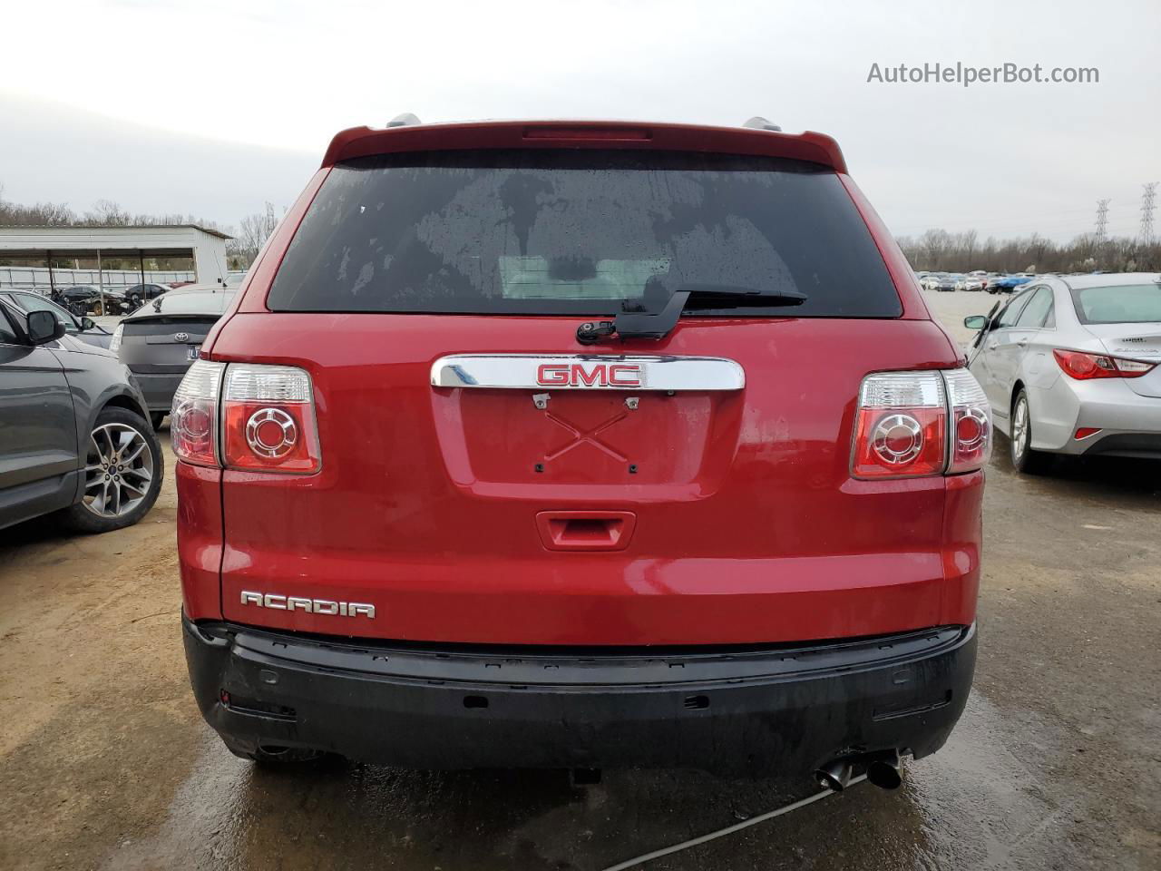 2012 Gmc Acadia Sle Maroon vin: 1GKKRPED5CJ117479