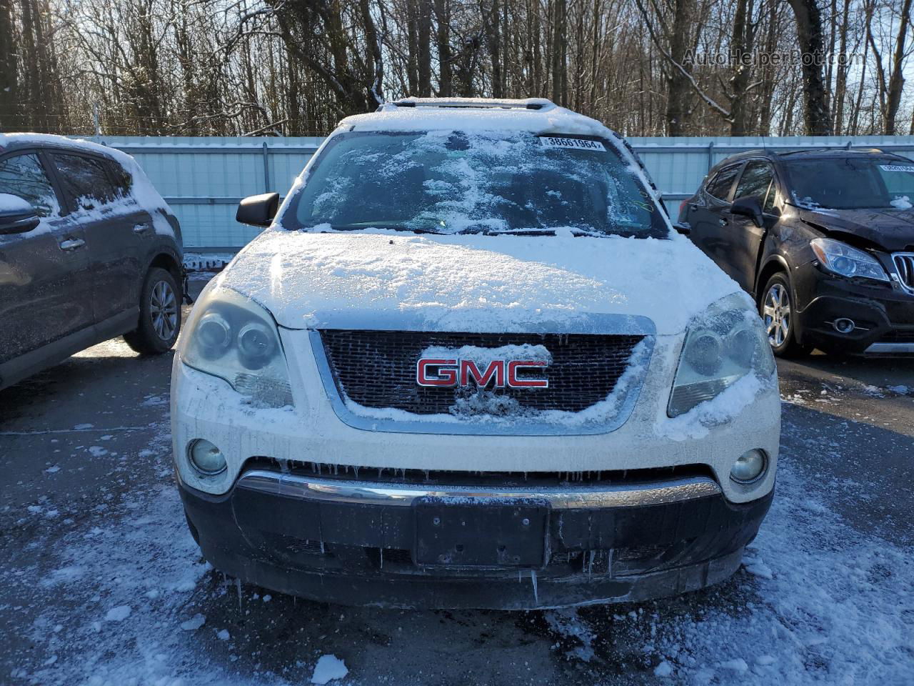 2012 Gmc Acadia Sle White vin: 1GKKRPED6CJ224105