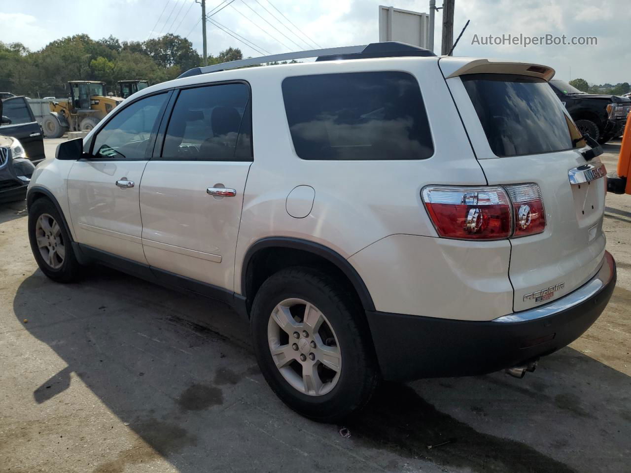 2012 Gmc Acadia Sle White vin: 1GKKRPED7CJ224842