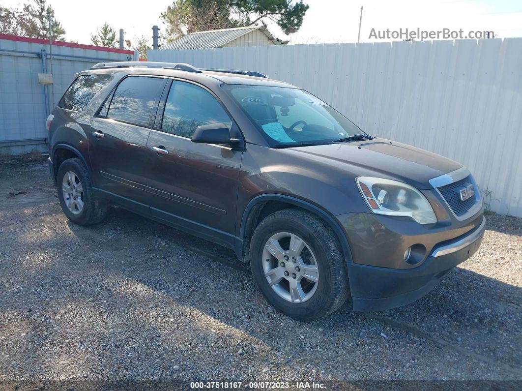 2012 Gmc Acadia Sle Brown vin: 1GKKRPED8CJ144532