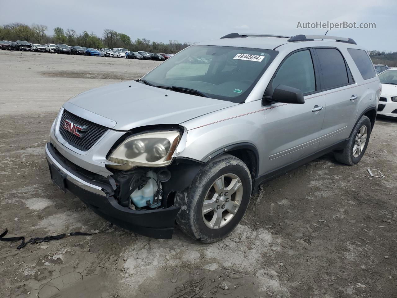 2012 Gmc Acadia Sle Silver vin: 1GKKRPED8CJ388133