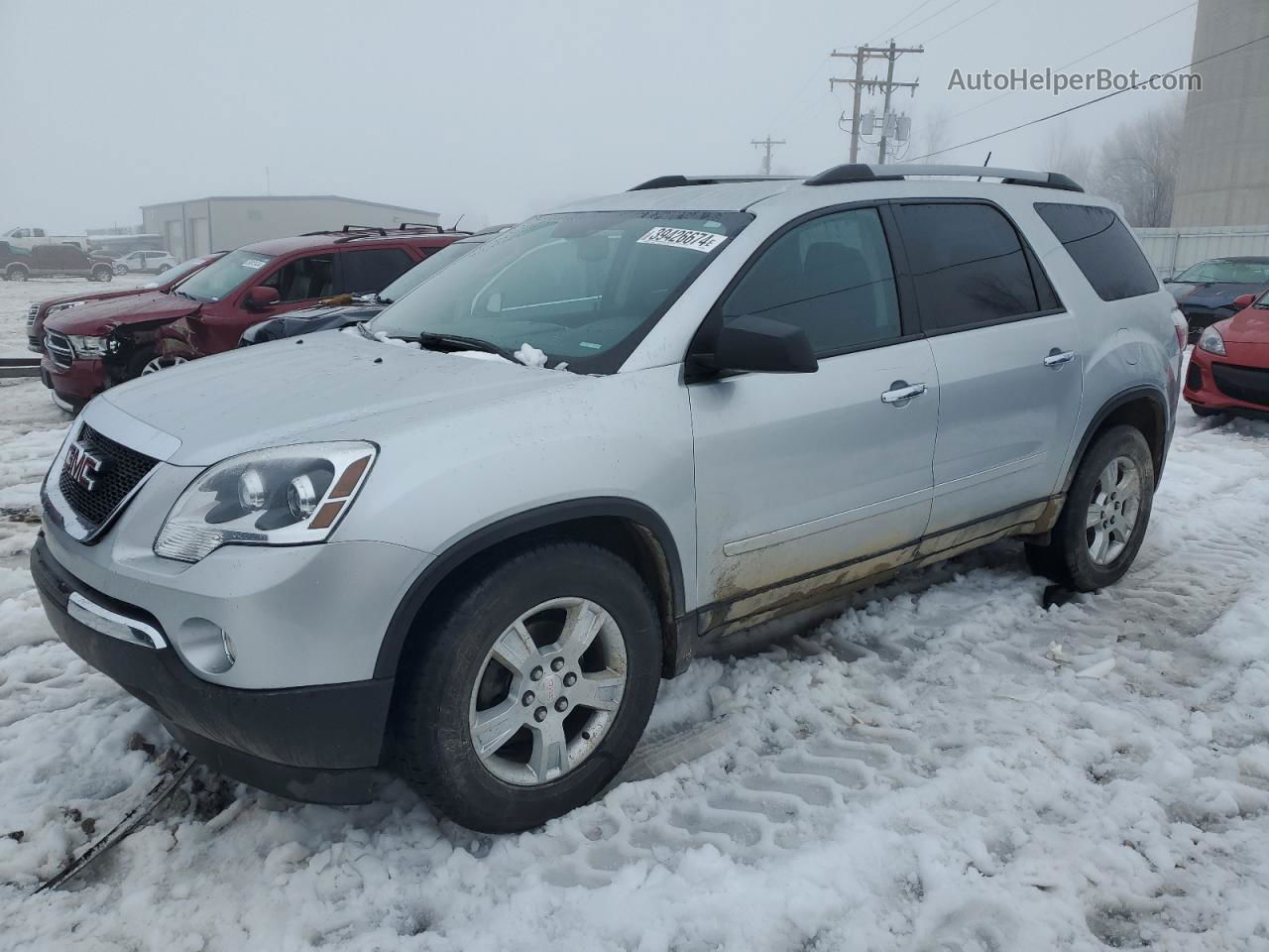 2012 Gmc Acadia Sle Серебряный vin: 1GKKRPED8CJ394966