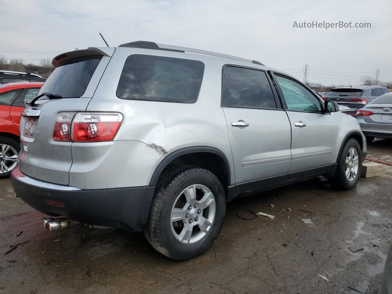 2012 Gmc Acadia Sle Silver vin: 1GKKRPED9CJ411838