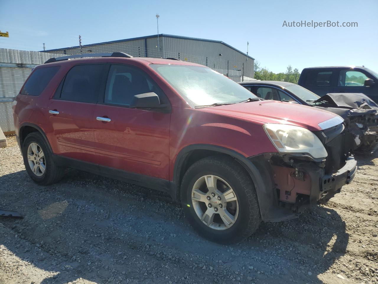 2012 Gmc Acadia Sle Red vin: 1GKKRPEDXCJ248987