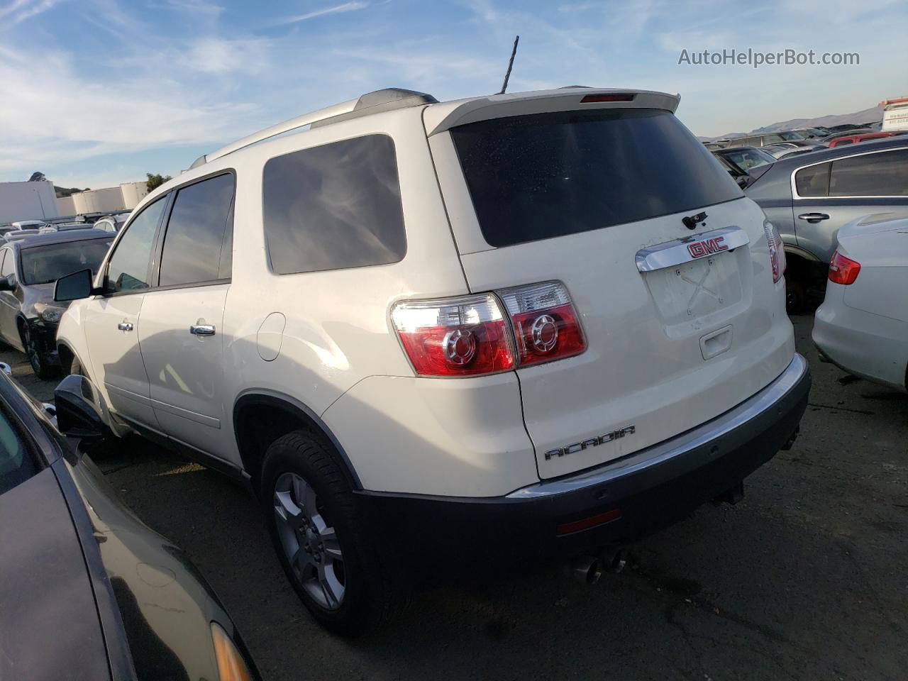 2012 Gmc Acadia Sle White vin: 1GKKRPEDXCJ308086