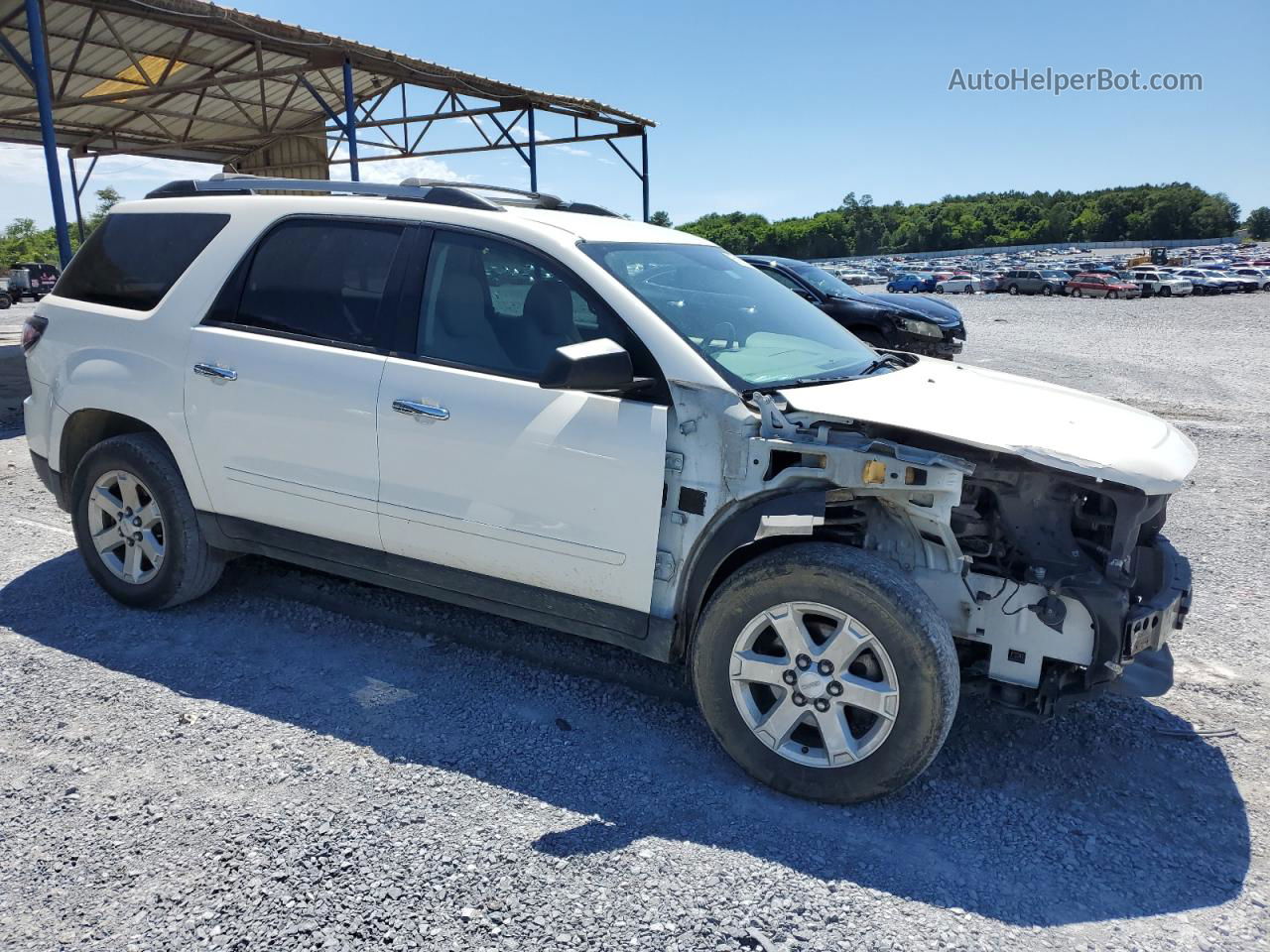 2013 Gmc Acadia Sle White vin: 1GKKRPKD0DJ201988