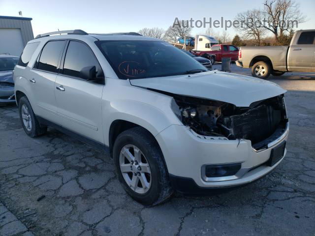 2014 Gmc Acadia Sle White vin: 1GKKRPKD0EJ145388