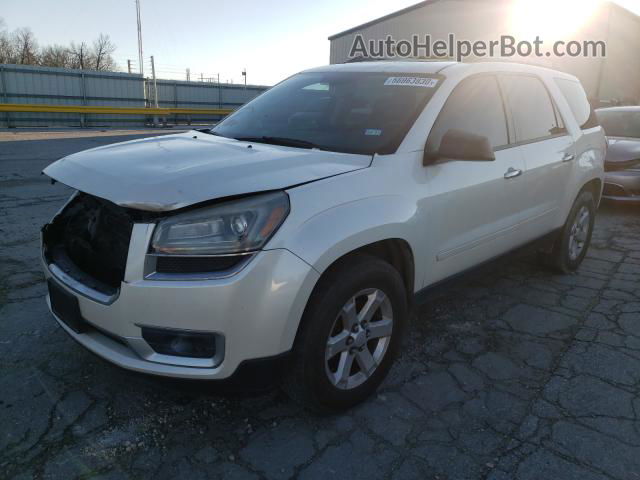 2014 Gmc Acadia Sle White vin: 1GKKRPKD0EJ145388