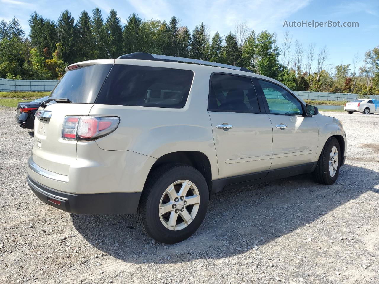 2014 Gmc Acadia Sle Cream vin: 1GKKRPKD0EJ148209