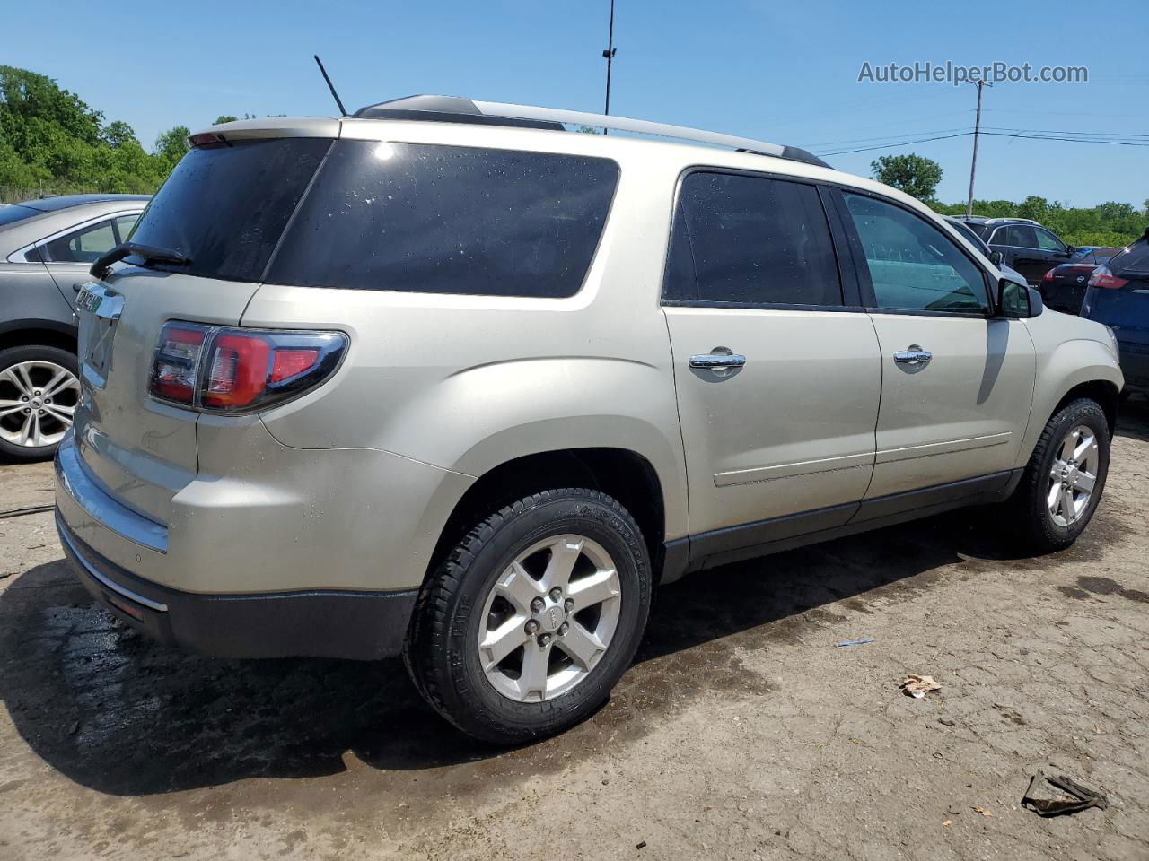 2014 Gmc Acadia Sle Beige vin: 1GKKRPKD0EJ199046