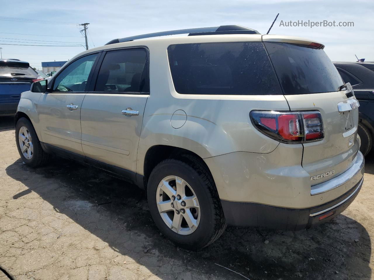 2014 Gmc Acadia Sle Beige vin: 1GKKRPKD0EJ199046