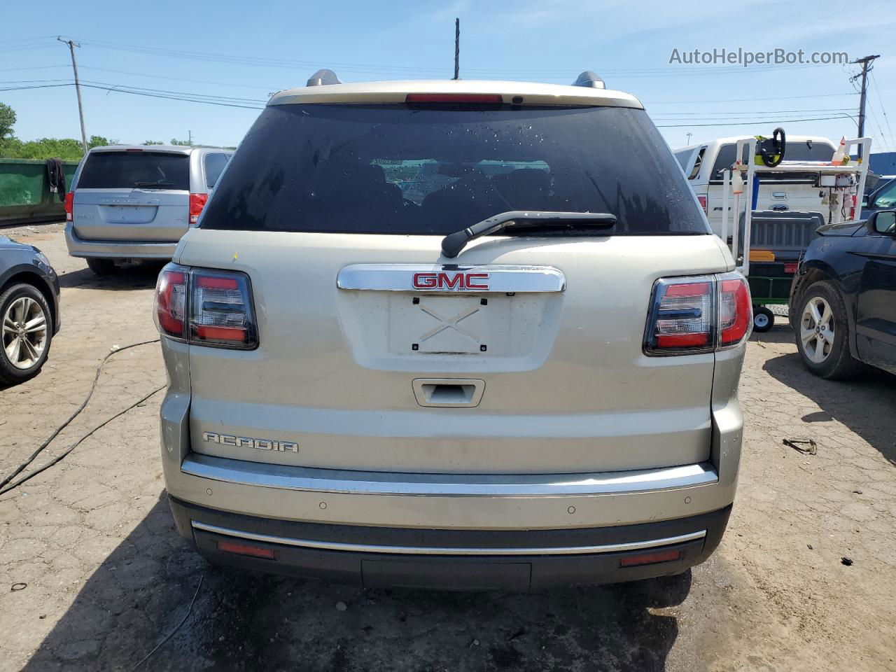 2014 Gmc Acadia Sle Beige vin: 1GKKRPKD0EJ199046