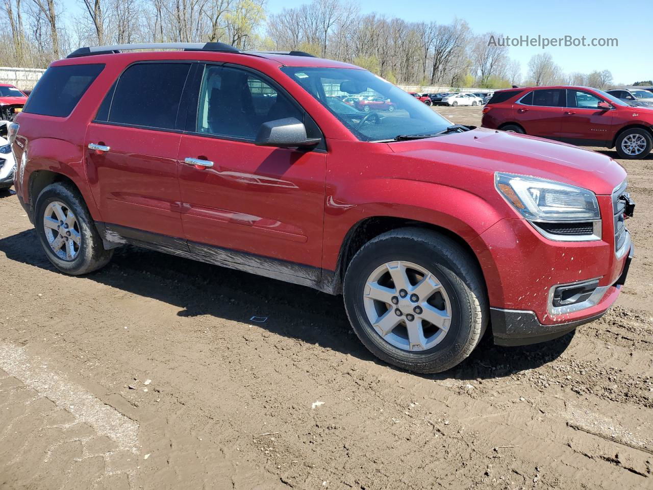 2014 Gmc Acadia Sle Red vin: 1GKKRPKD0EJ201149