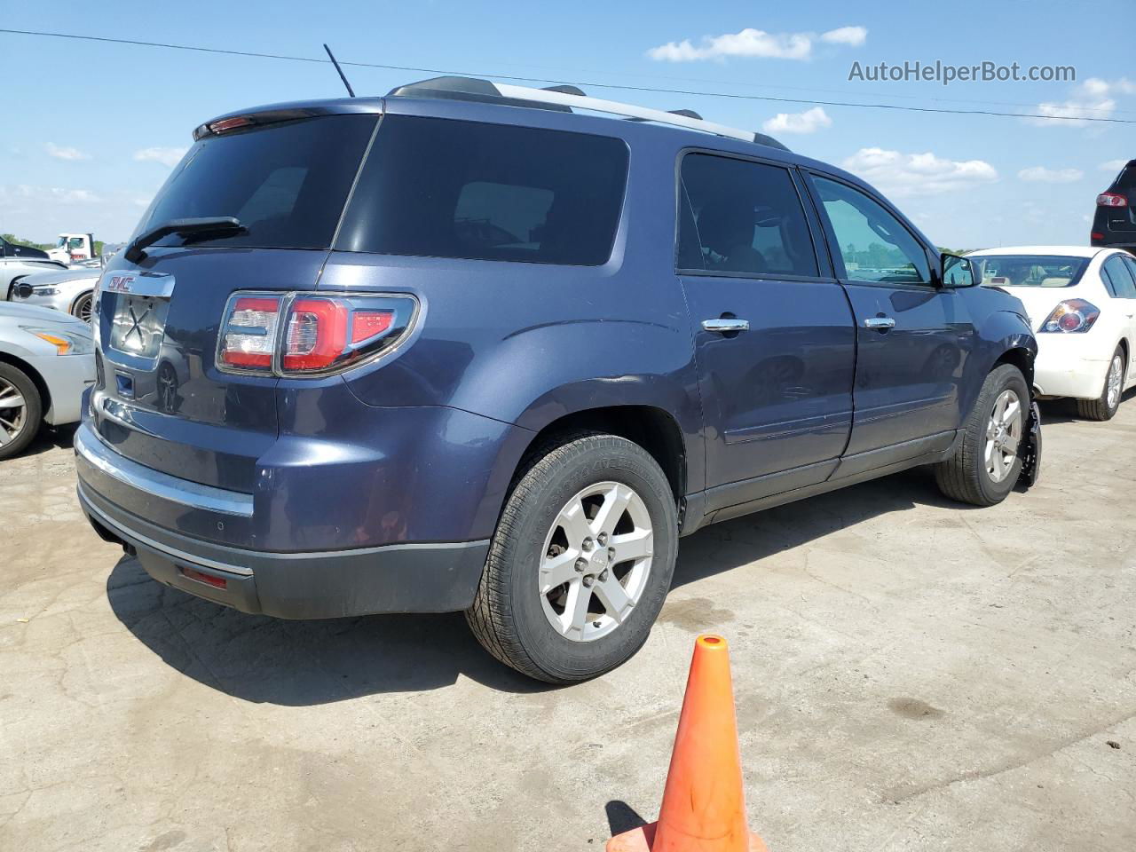 2014 Gmc Acadia Sle Blue vin: 1GKKRPKD0EJ259312