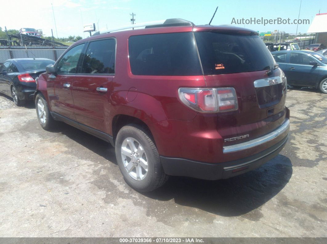 2015 Gmc Acadia Sle Red vin: 1GKKRPKD0FJ116037