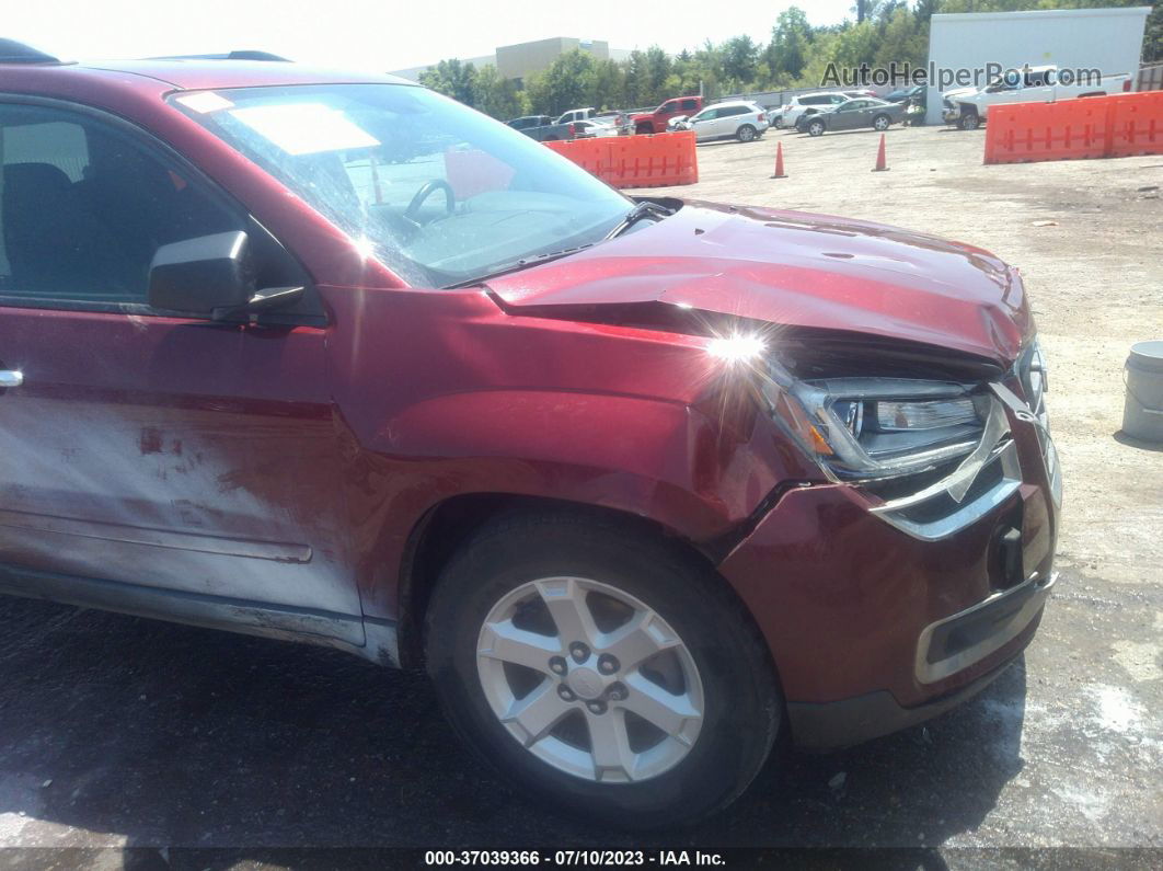 2015 Gmc Acadia Sle Red vin: 1GKKRPKD0FJ116037