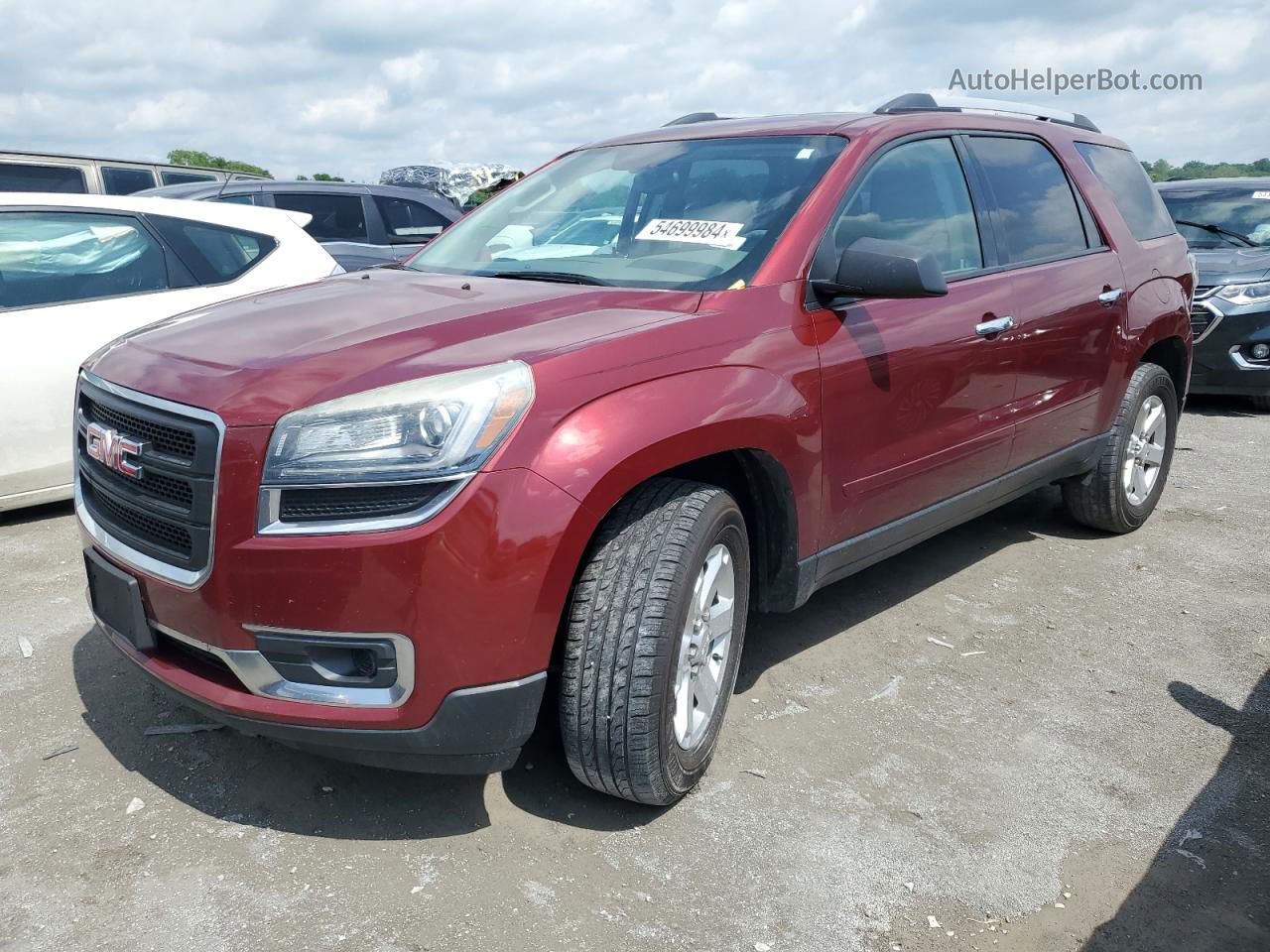 2015 Gmc Acadia Sle Красный vin: 1GKKRPKD0FJ139317