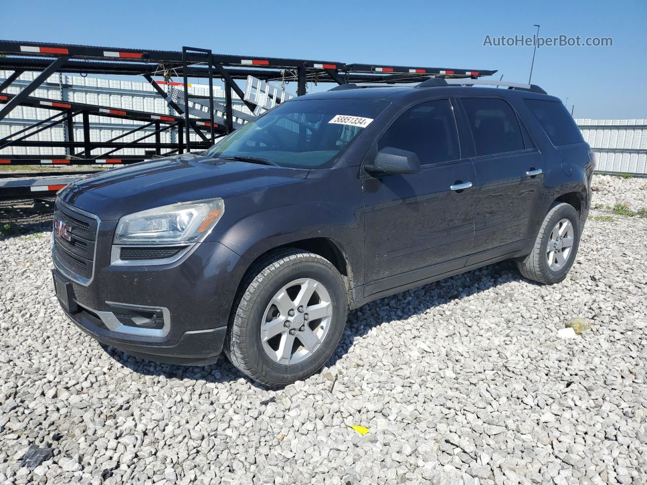 2013 Gmc Acadia Sle Gray vin: 1GKKRPKD1DJ193092