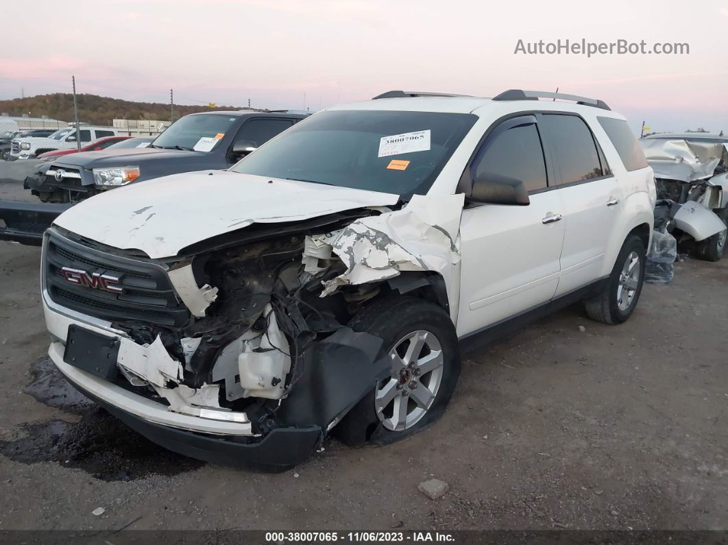 2013 Gmc Acadia Sle-2 White vin: 1GKKRPKD1DJ219433