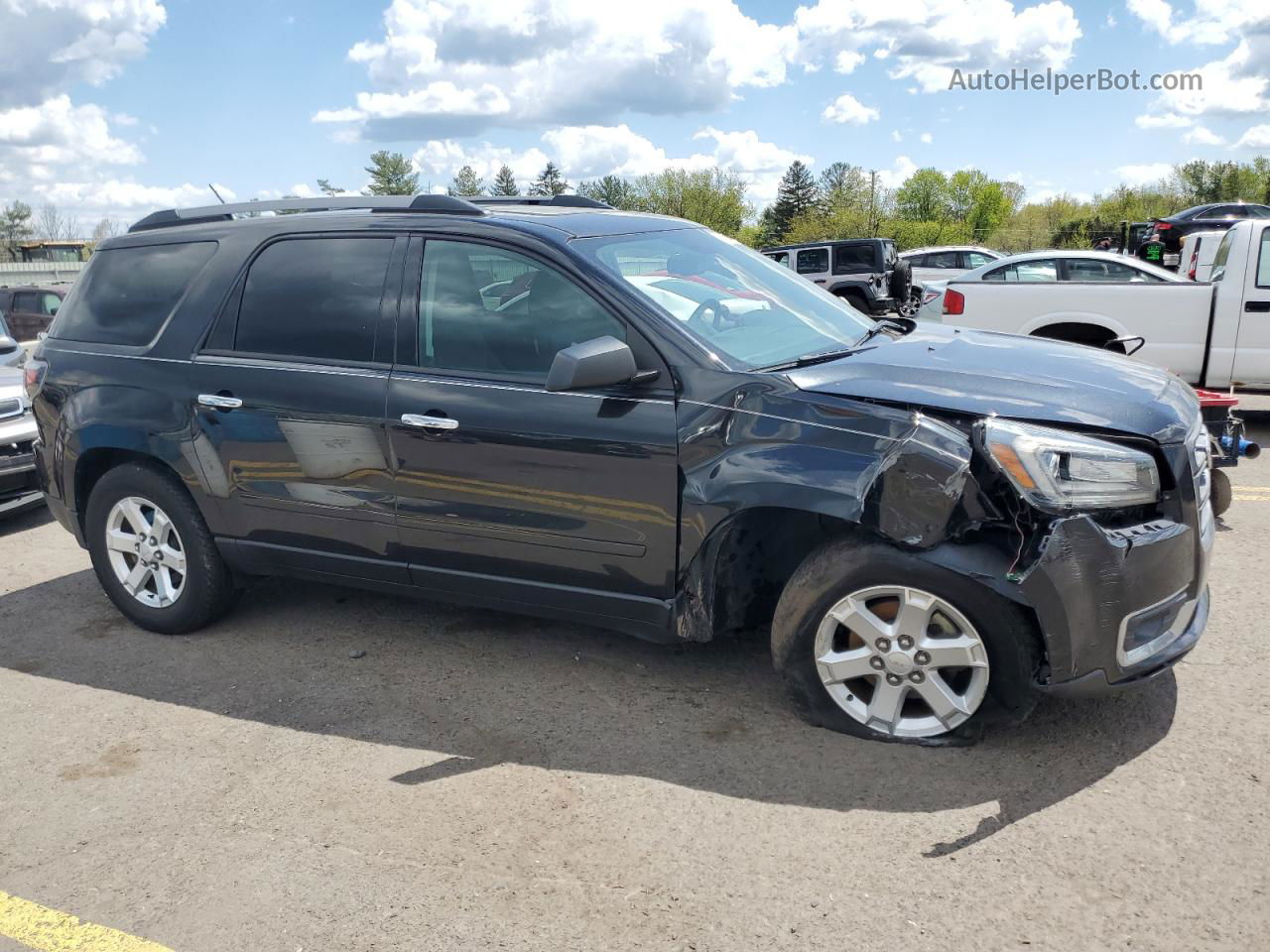 2014 Gmc Acadia Sle Black vin: 1GKKRPKD1EJ177962