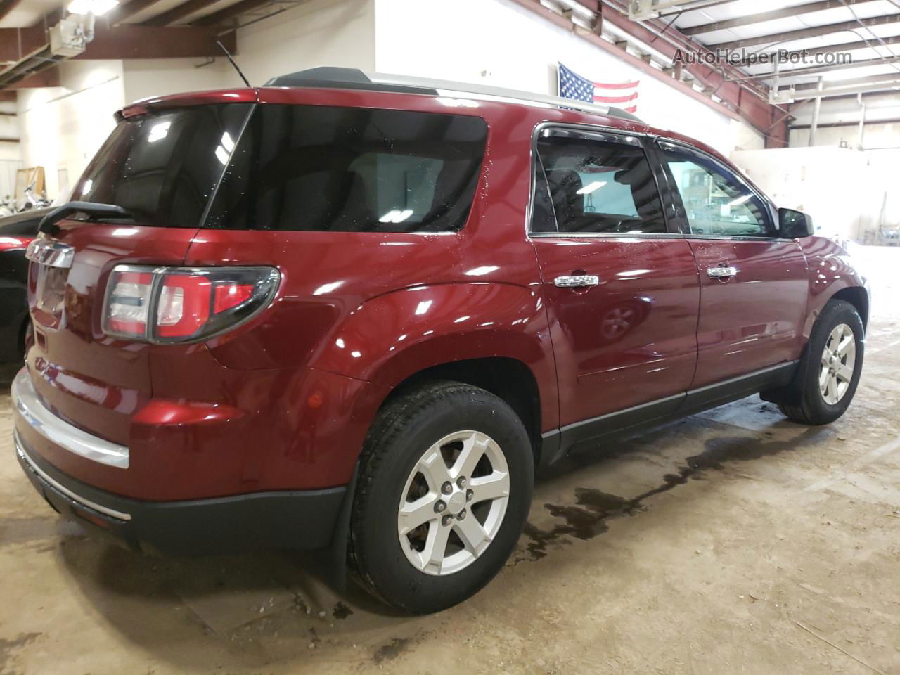 2015 Gmc Acadia Sle Burgundy vin: 1GKKRPKD1FJ254430